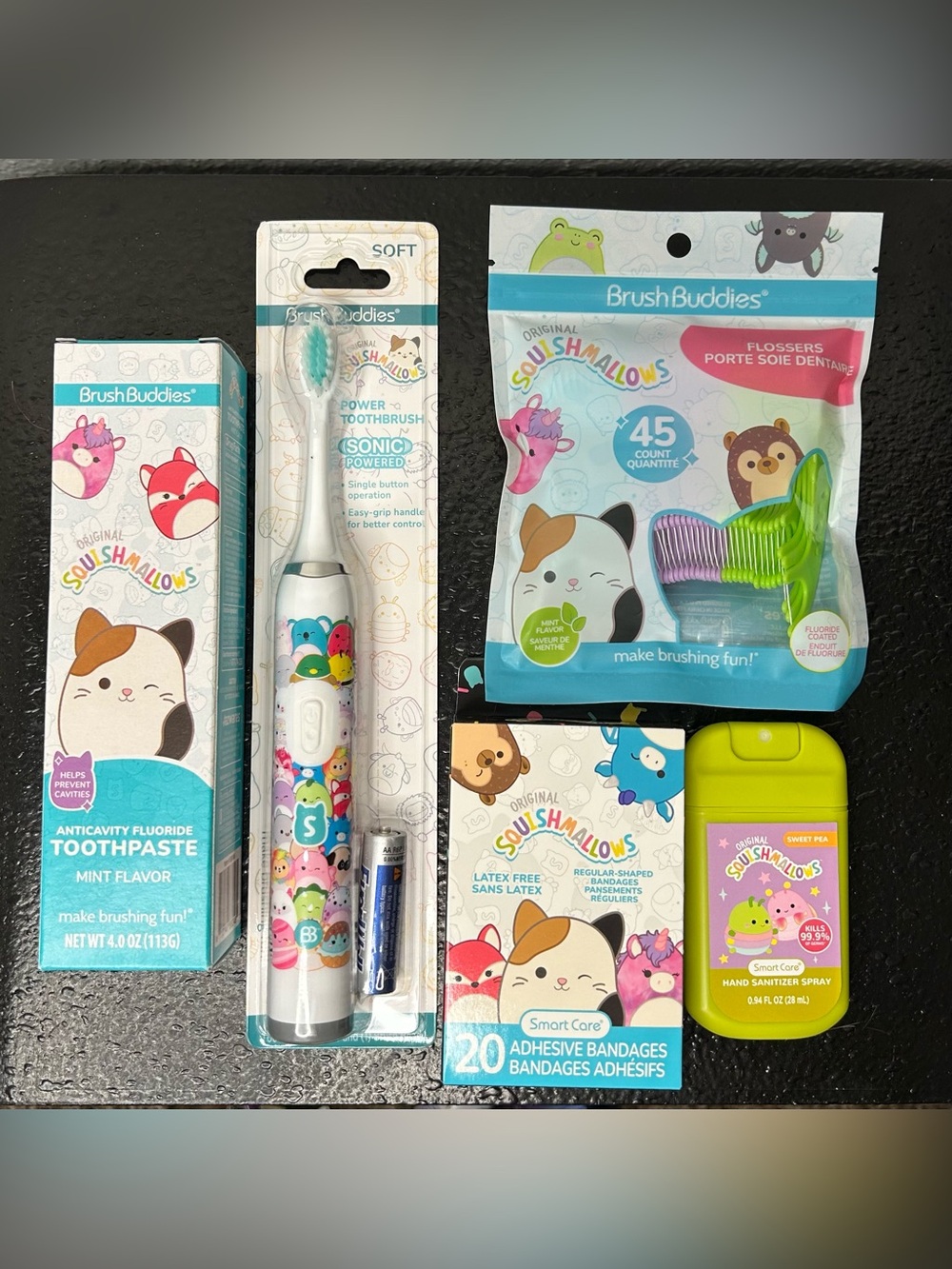 BrushBuddies Squishmallows Kids Oral & Personal Care Set